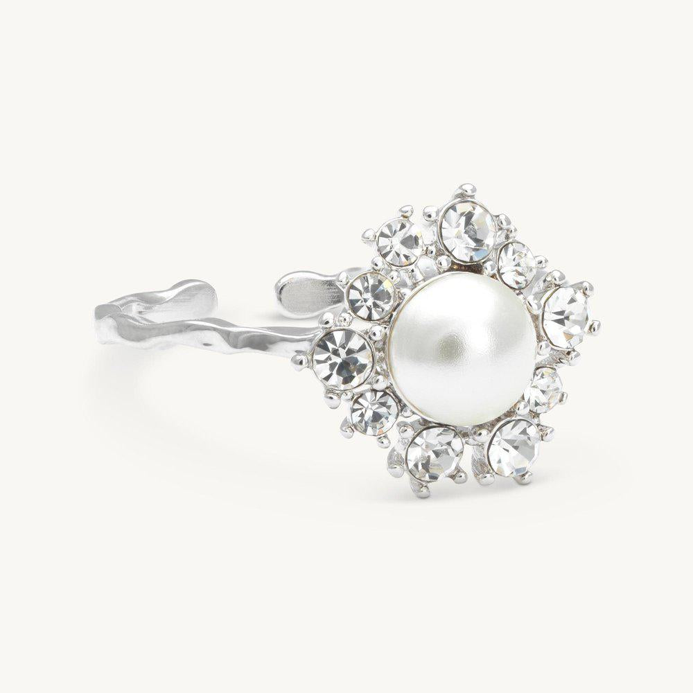 EMILY PEARL RING - IVORY