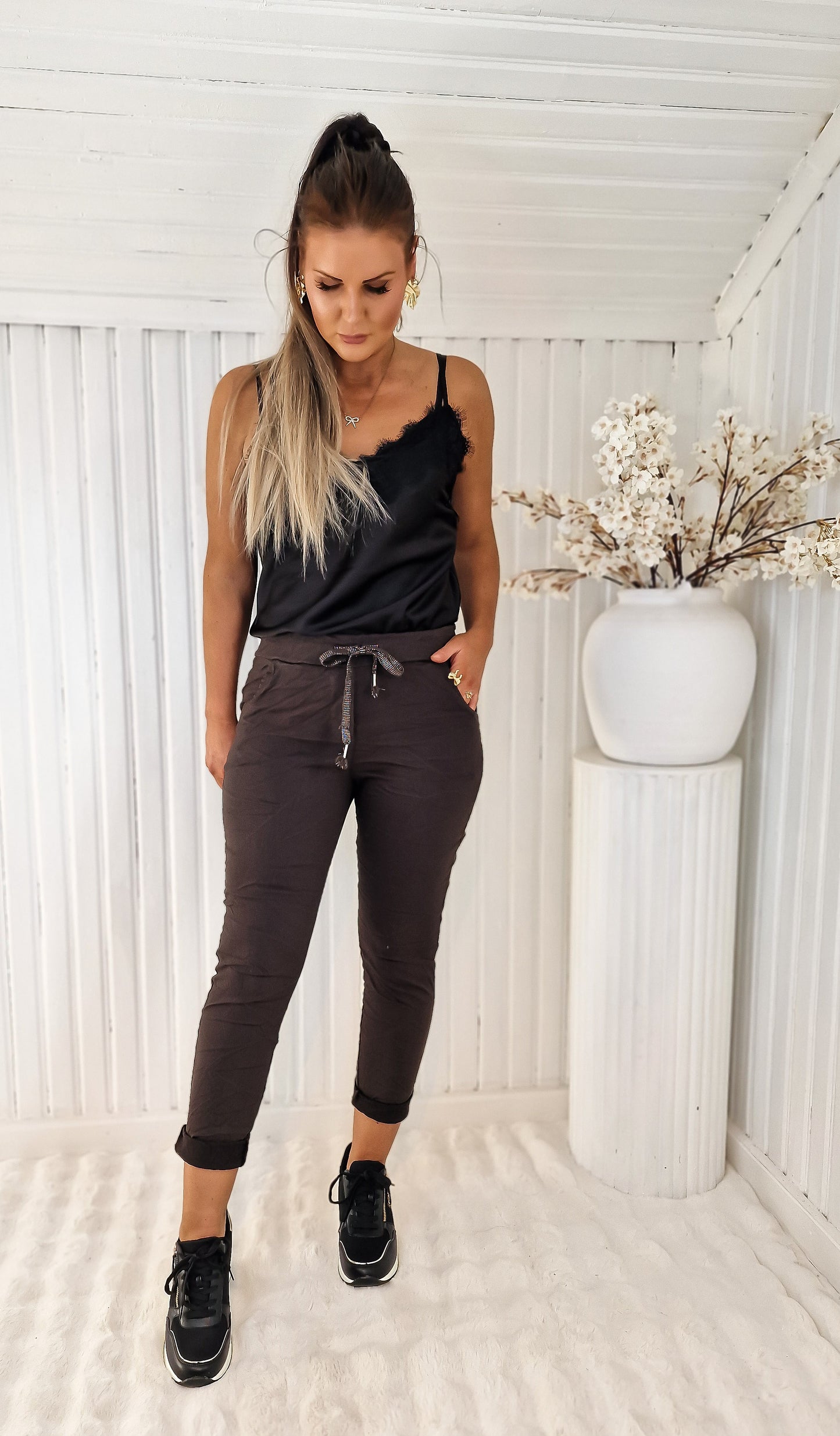 Mirakelbyxa plain Coffee