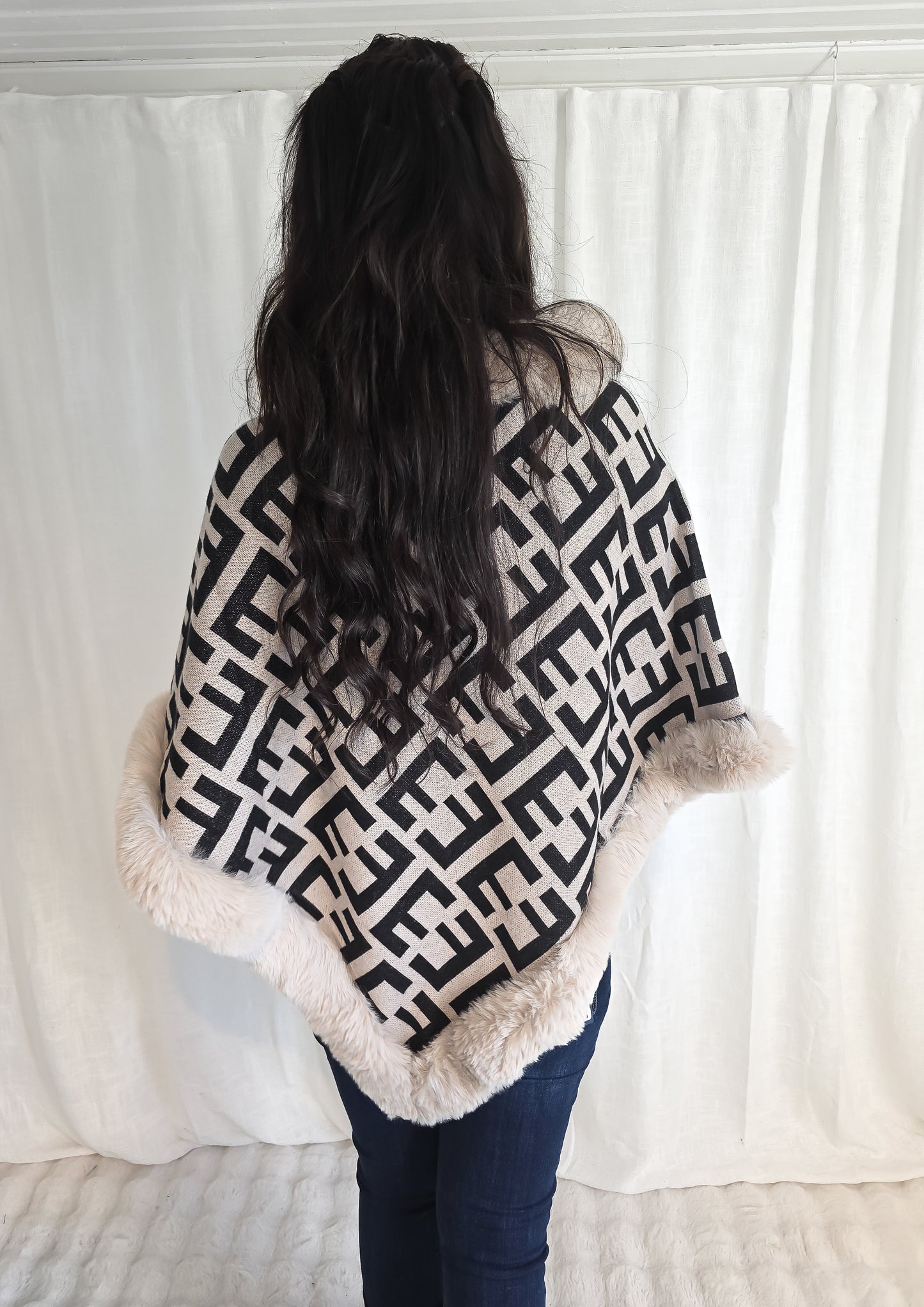 Poncho Sandy Beige