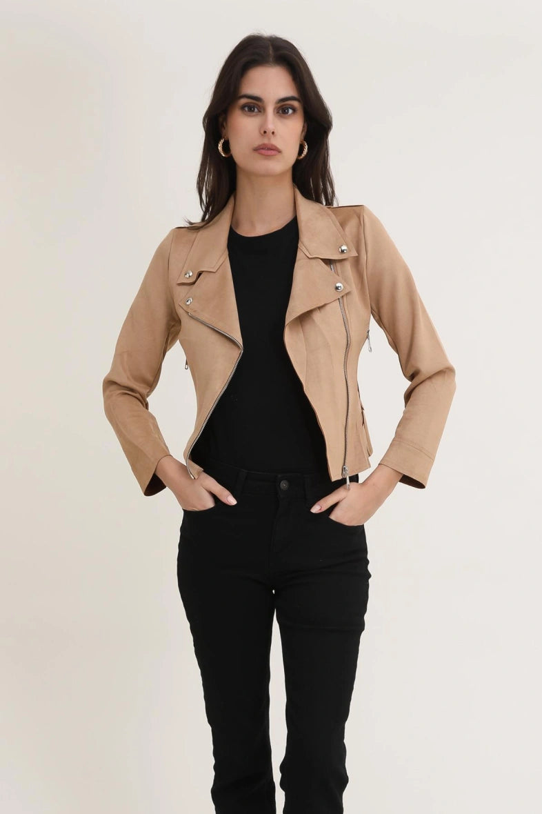 Perfecto mocka JACKET CAMEL