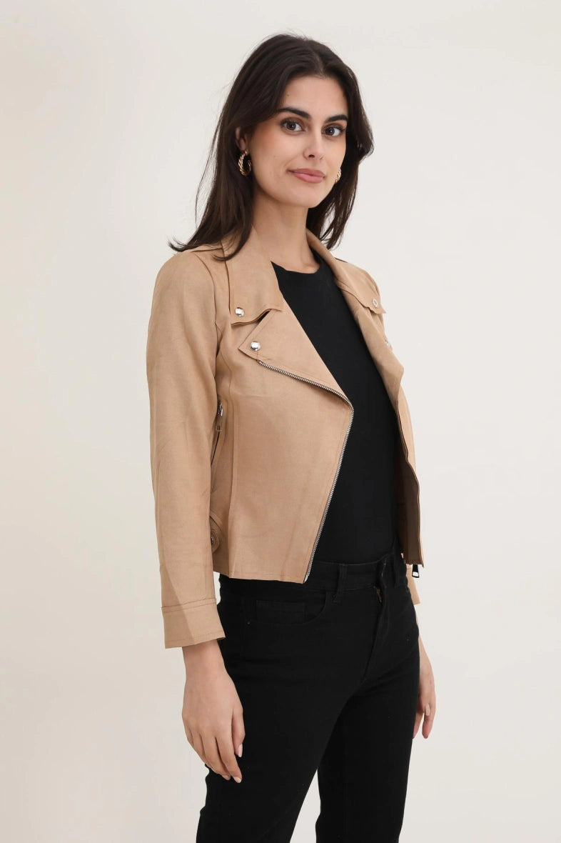 Perfecto mocka JACKET CAMEL