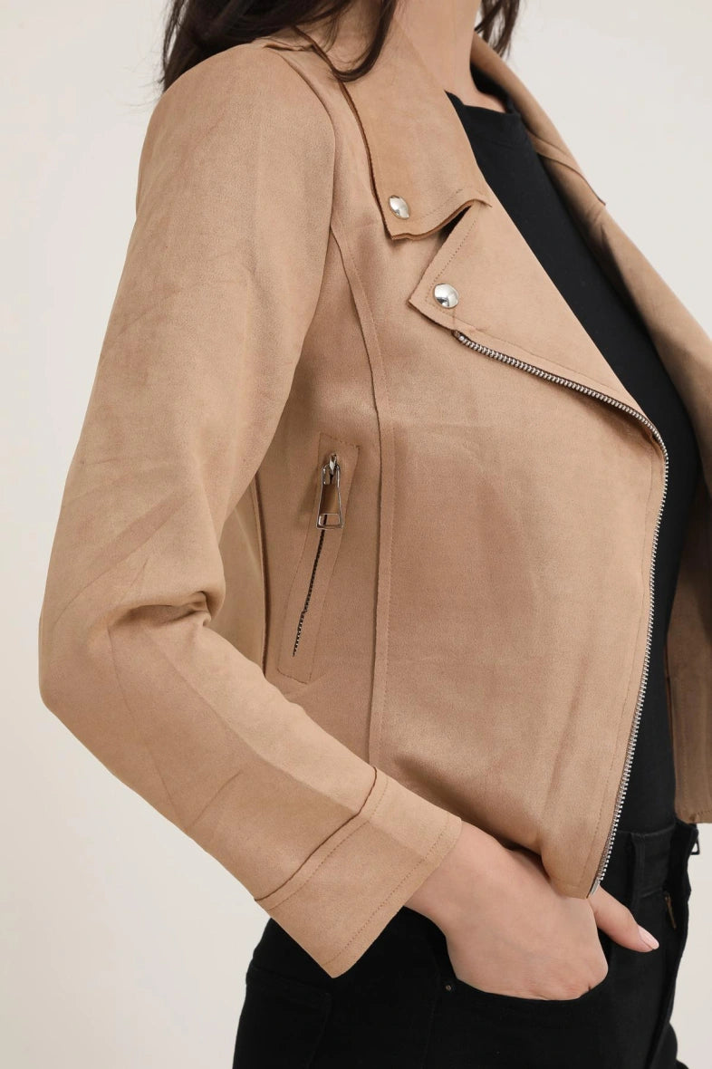 Perfecto mocka JACKET CAMEL