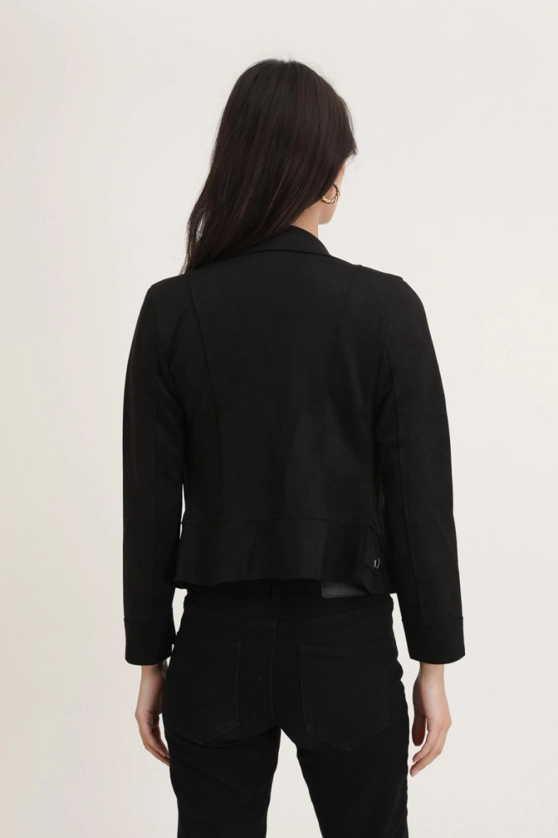 Perfecto mocka JACKET SVART