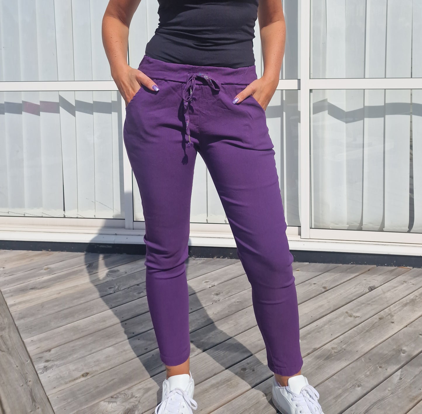 Pantalón milagro liso camel claro