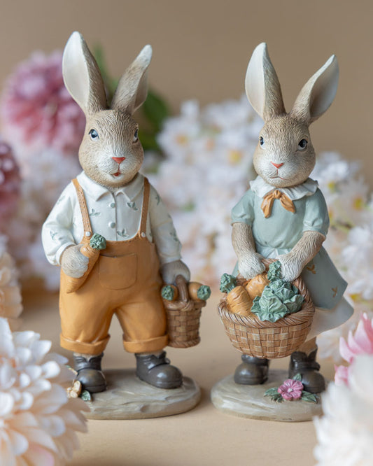 Dekoration Kanin Morotskorg 2-pack, 22cm