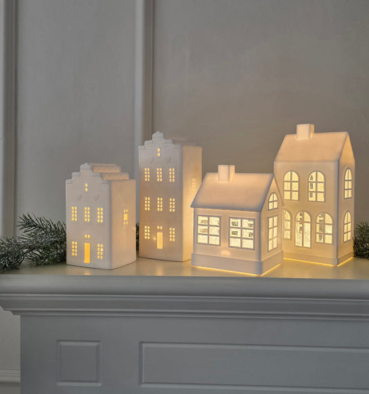 Bordsdekoration VINTER 16 cm Ledbelysning