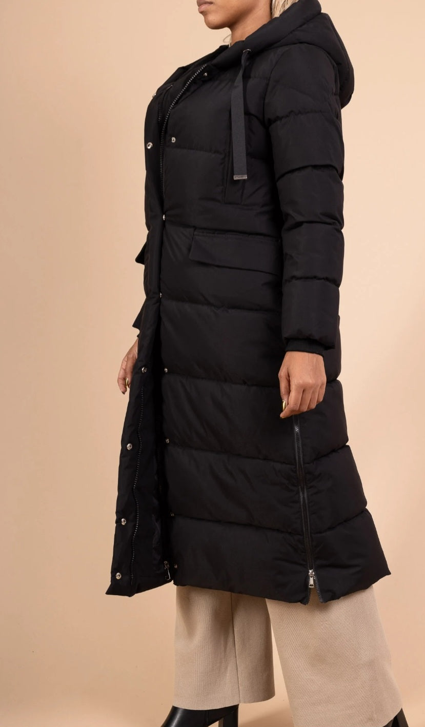 Lång Jacka Emilie Svart