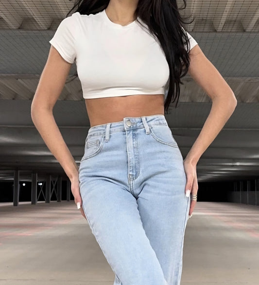 Extra långa jeans med rak passform