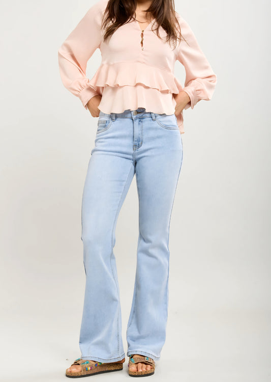 Toxik stretchiga bootcut-jeans