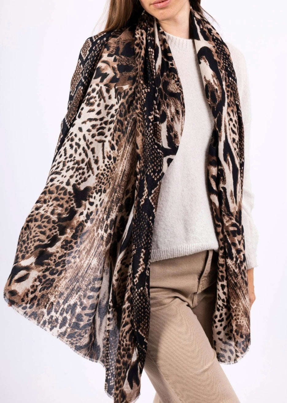 Halsduk animal Brun Leopard