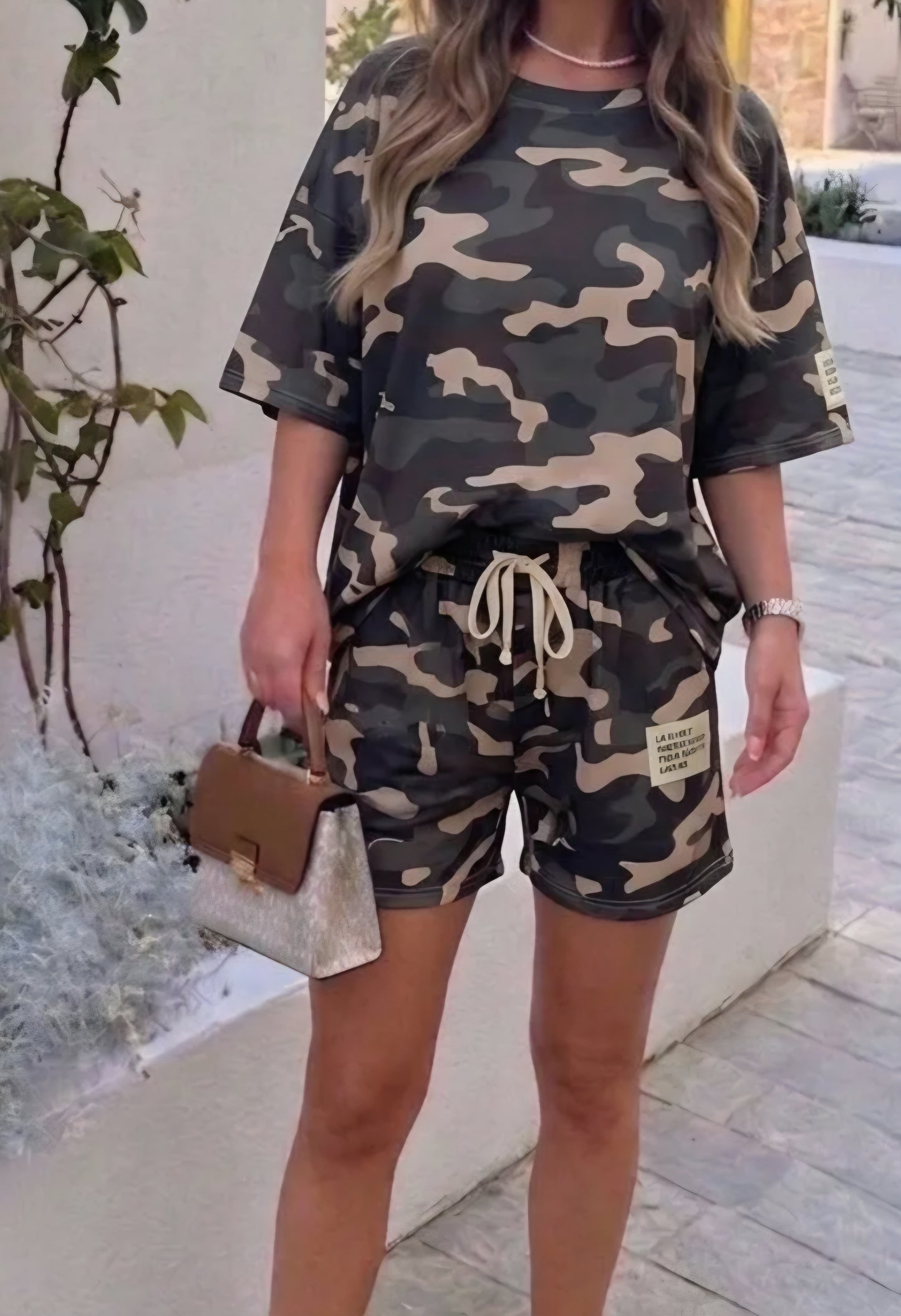 Set, Shorts+T-shirt Camouflage