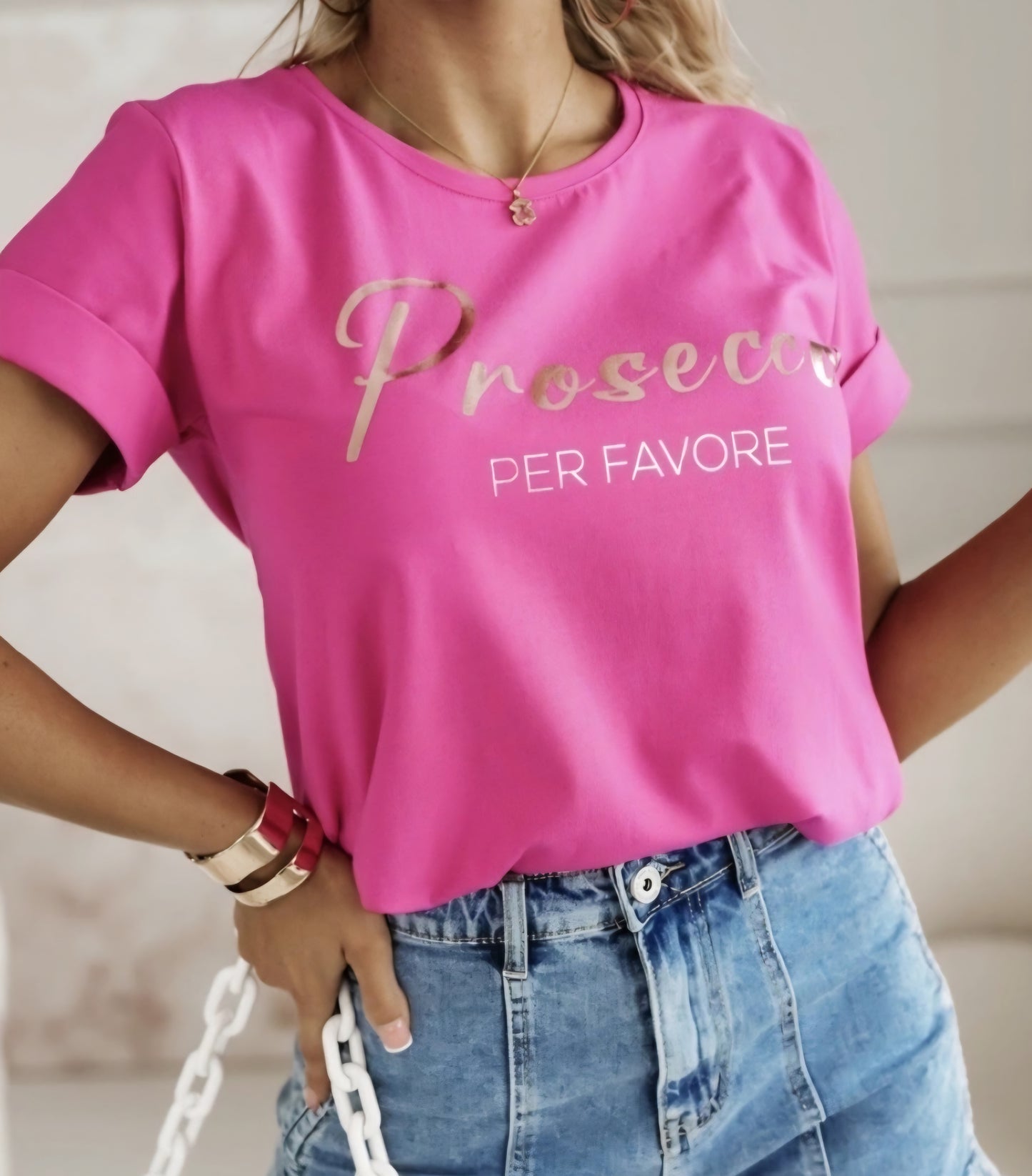 T-shirt Prosecco Pink