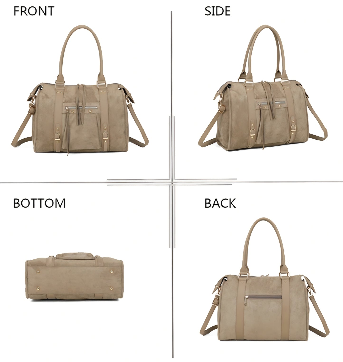 Gallantry tote-väska i mocka Beige