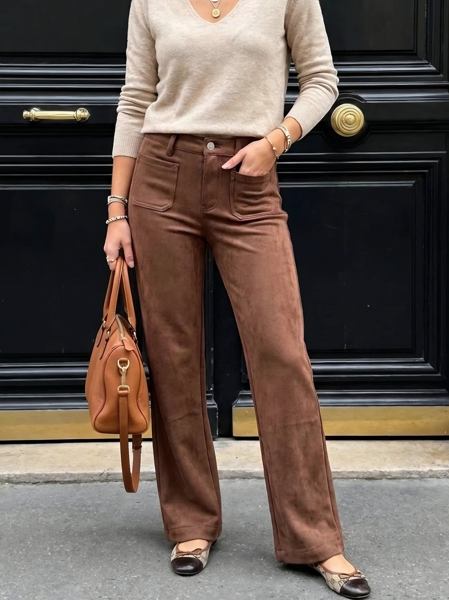 Vida mockabyxor Camel