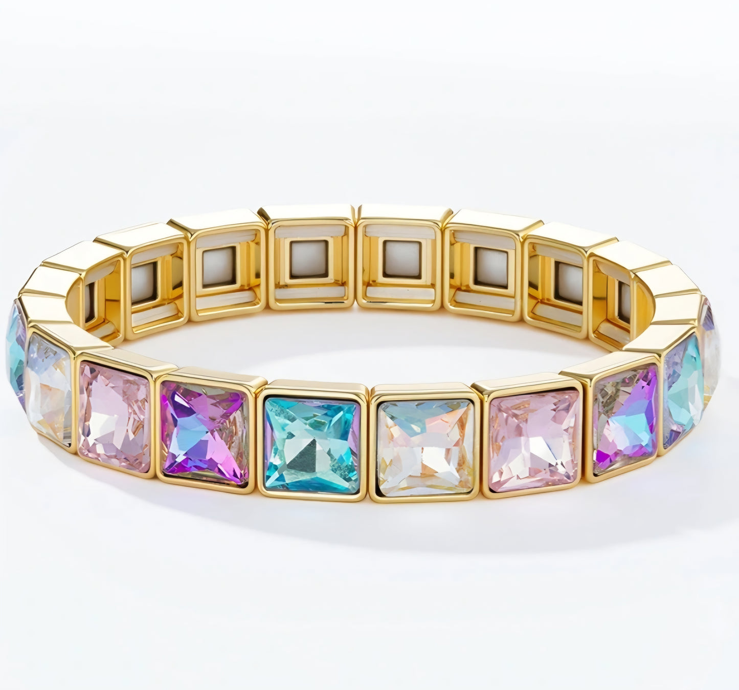 Elastiskt armband Pastell Nickelfritt