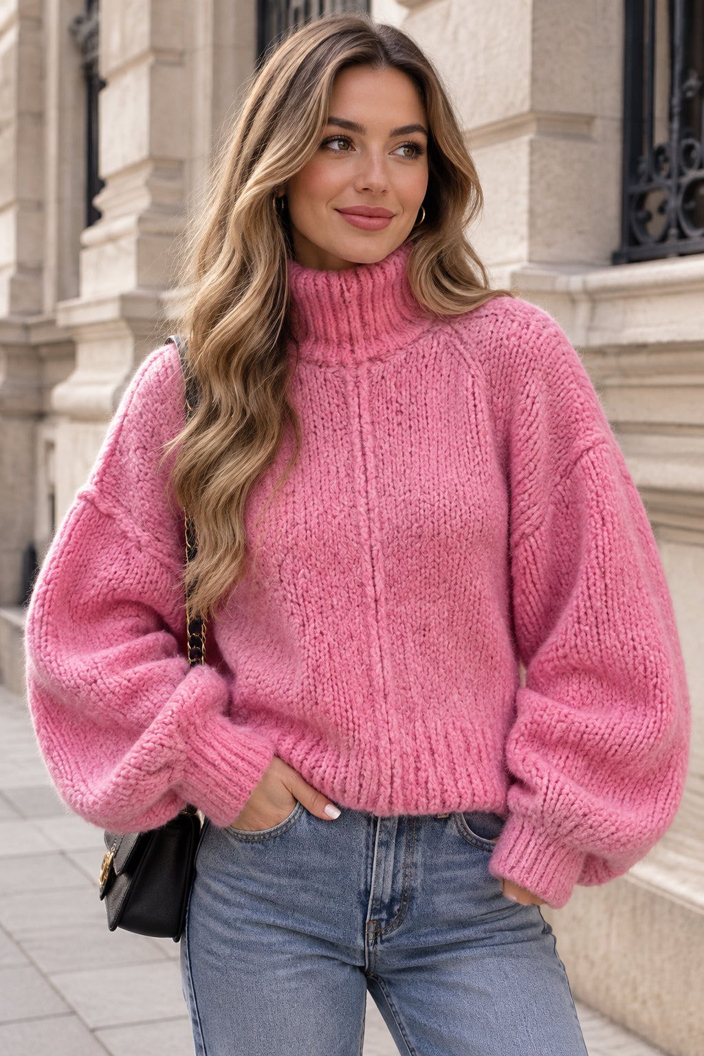 Mjuk kofta Linn Rosa