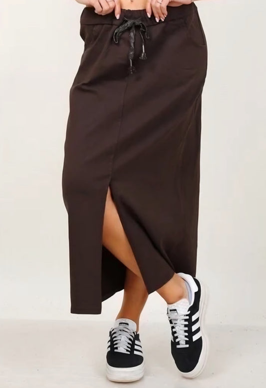 Mirakel Kjol Lång Brun