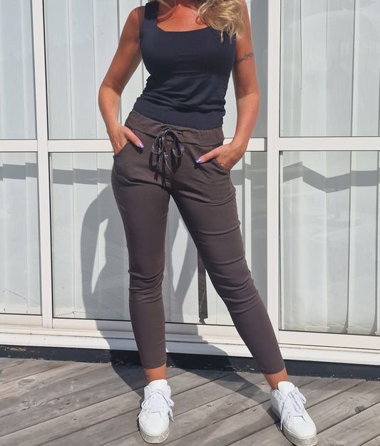 Miracle pants plain Coffee