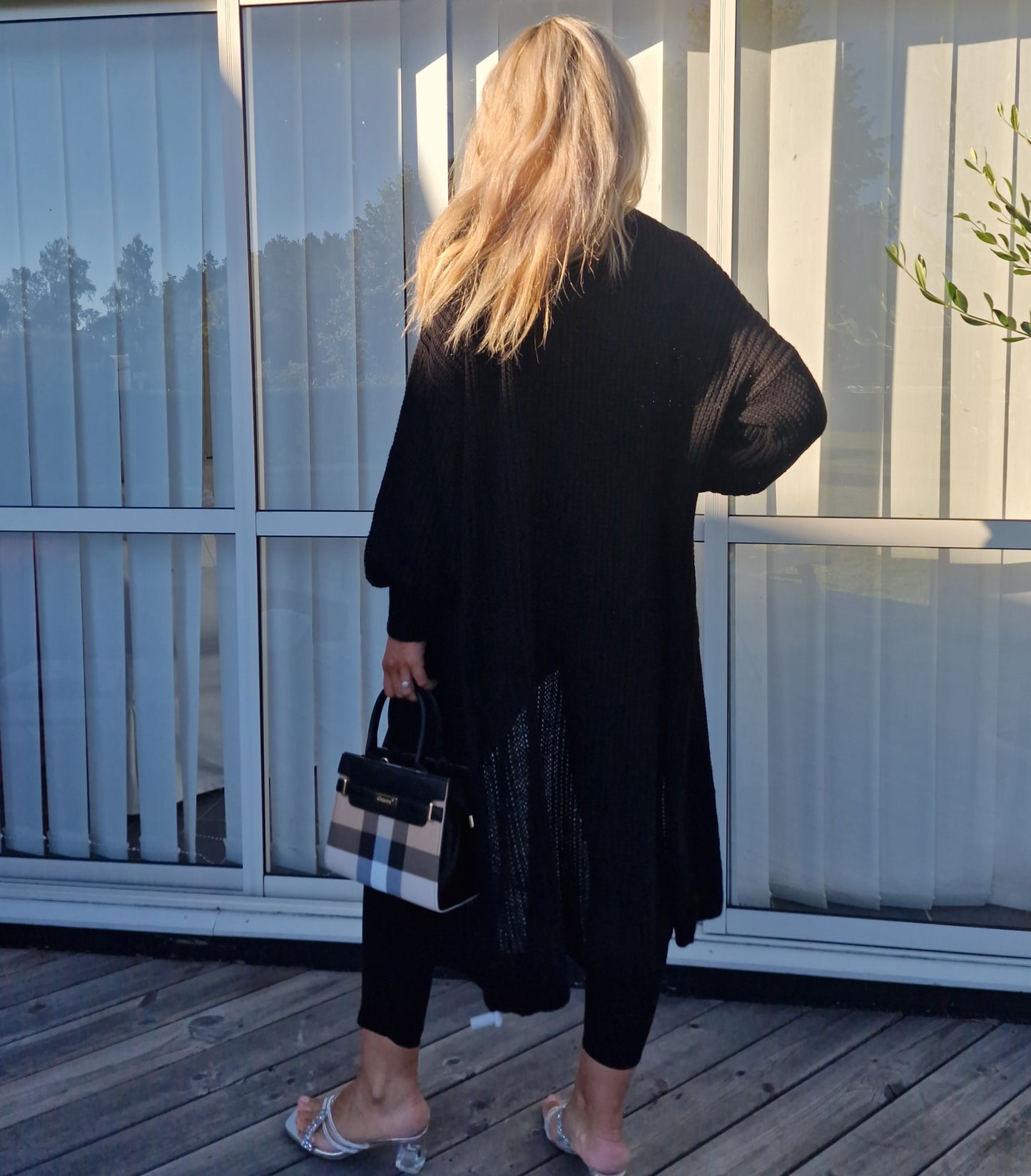 Cardigan lång Penny Svart