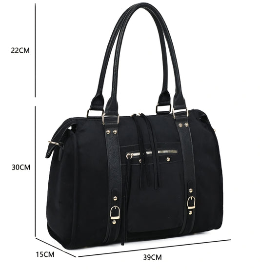 Gallantry tote-väska i mocka Svart