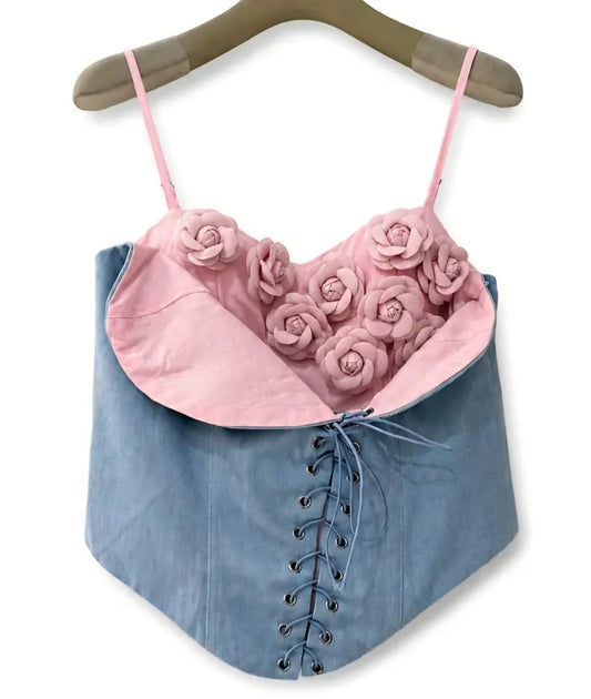 Rosettkorsett Rosa
