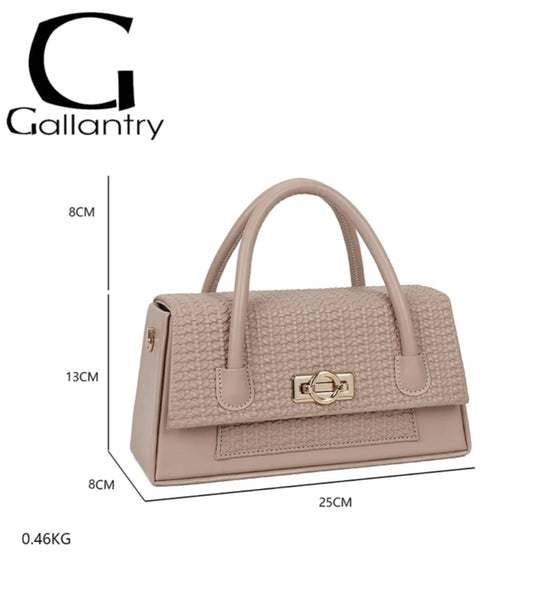 Gallantry Flätad Handväska Taupe