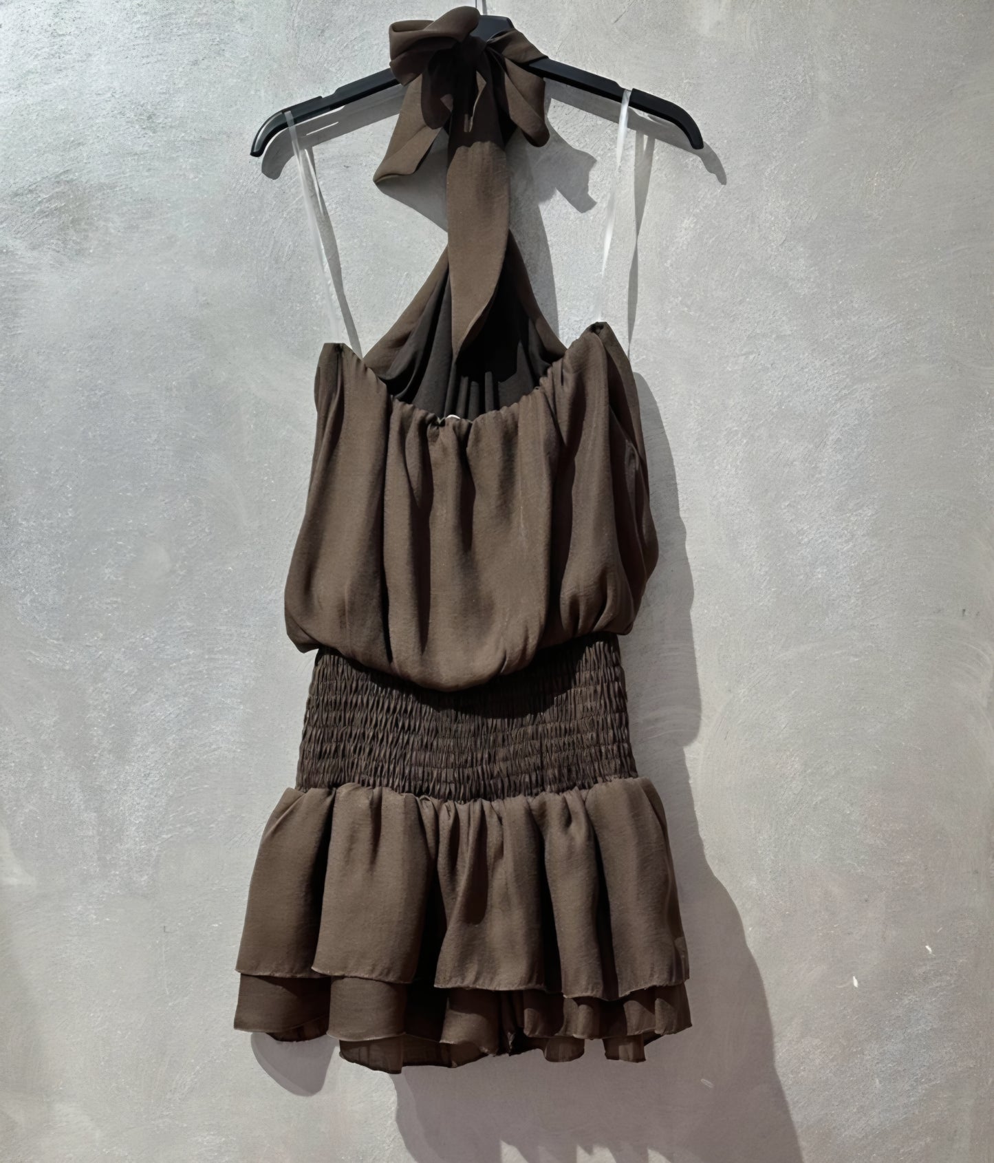 Elegant klänning/byxdress Brun