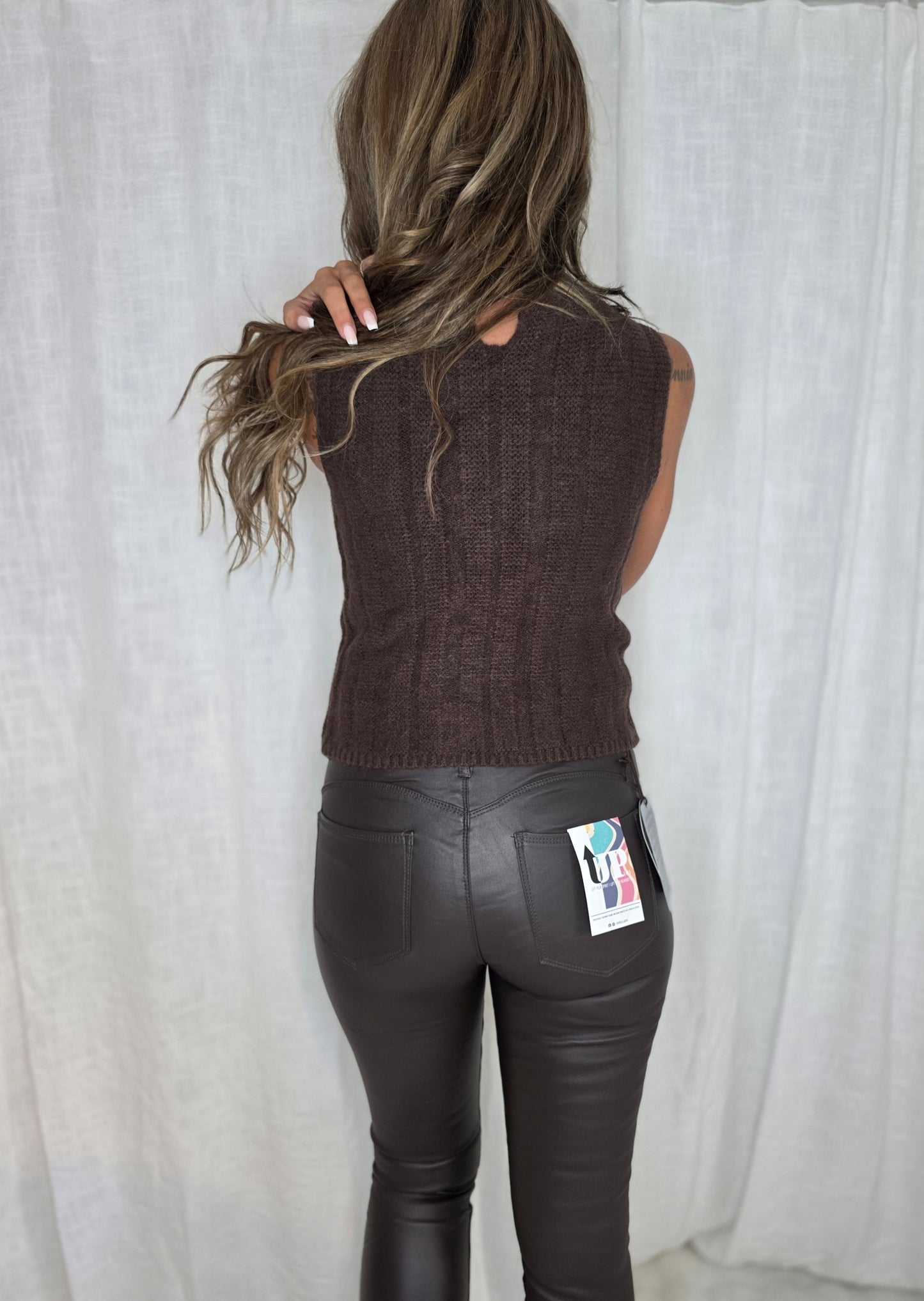 Byxor konstläder Brown