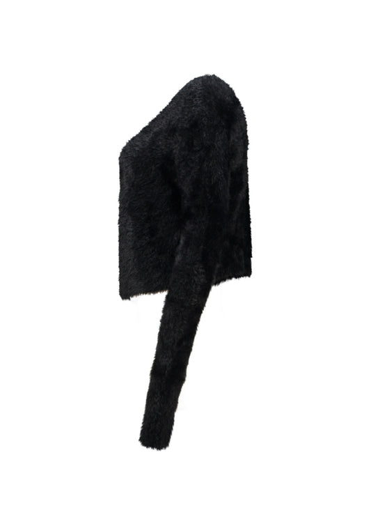 Kofta fluffig Adi Svart