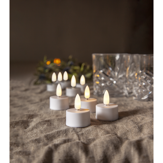 LED Värmeljus 2-pack Flamme TIMER