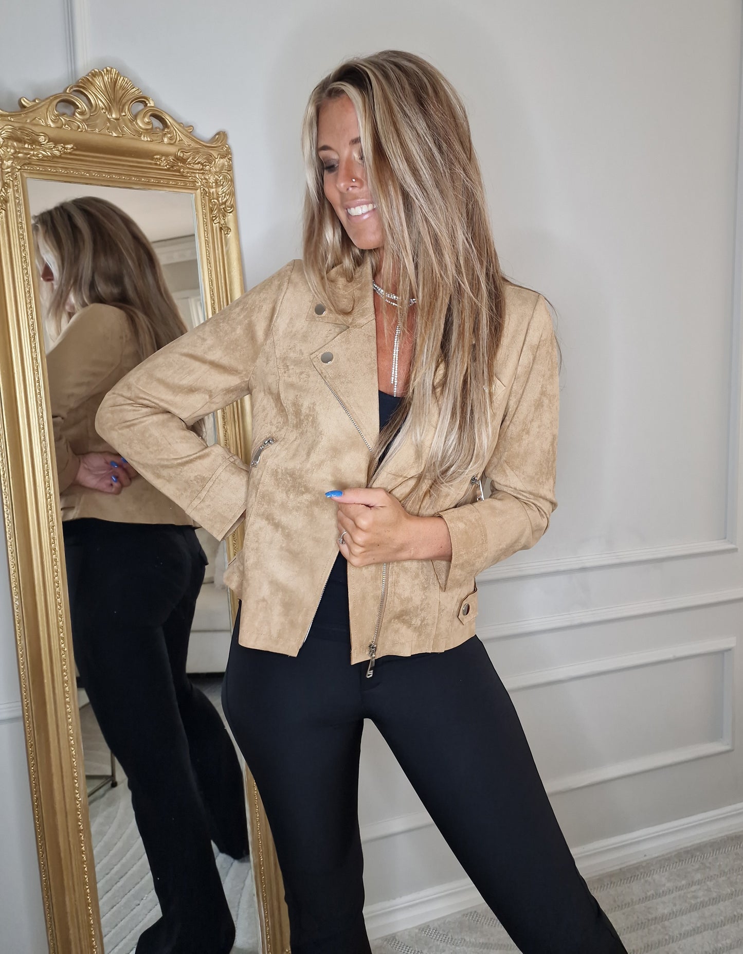 Perfecto mocka JACKET CAMEL