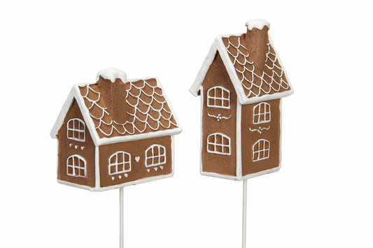 Stick Pepparkakshus 8 cm 2-pack