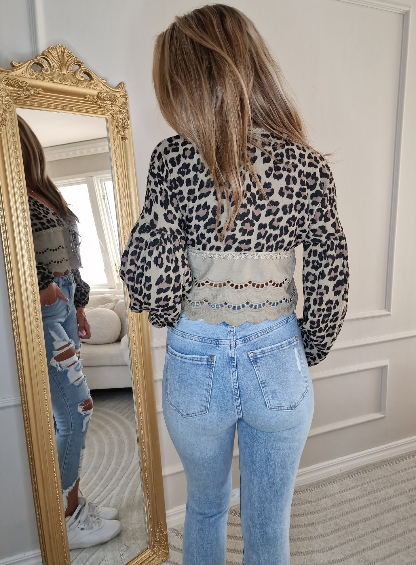 Blus kofta Leopard
