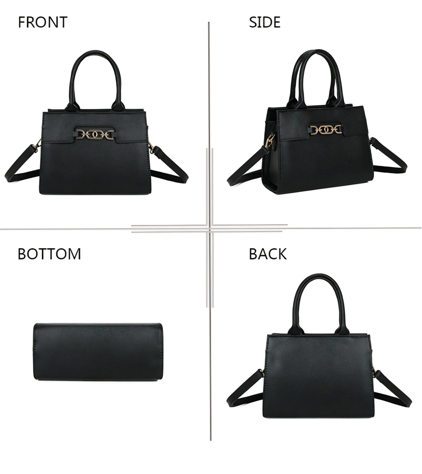 Handväska Spänne Svart