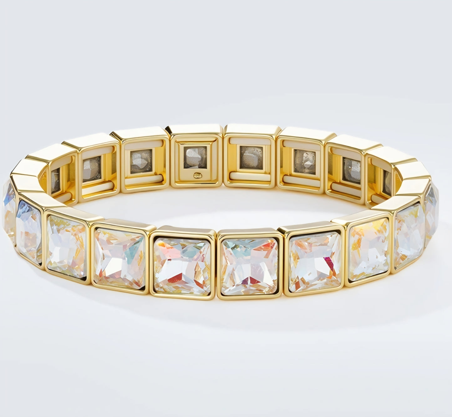 Elastiskt armband Vit Nickelfritt