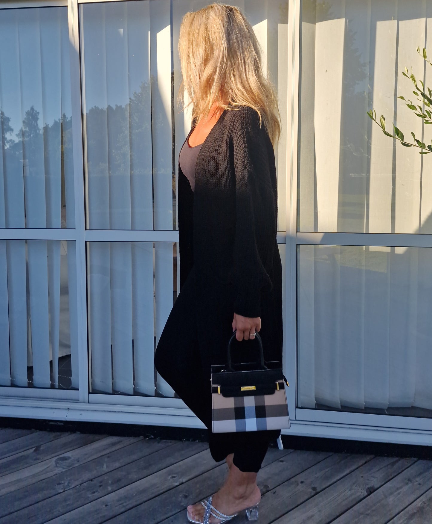 Cardigan lång Penny Svart