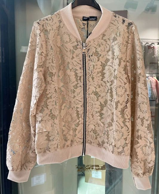 Spetsbomber jacket Beige