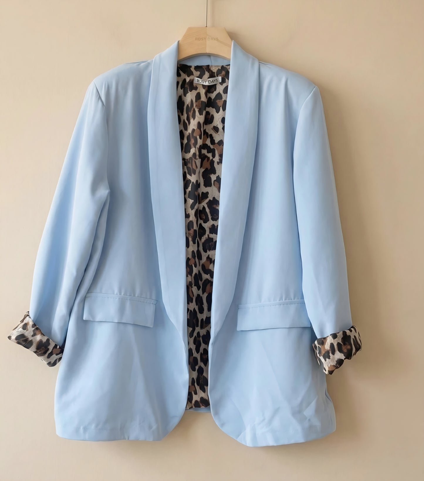 Blazer leopard Blå
