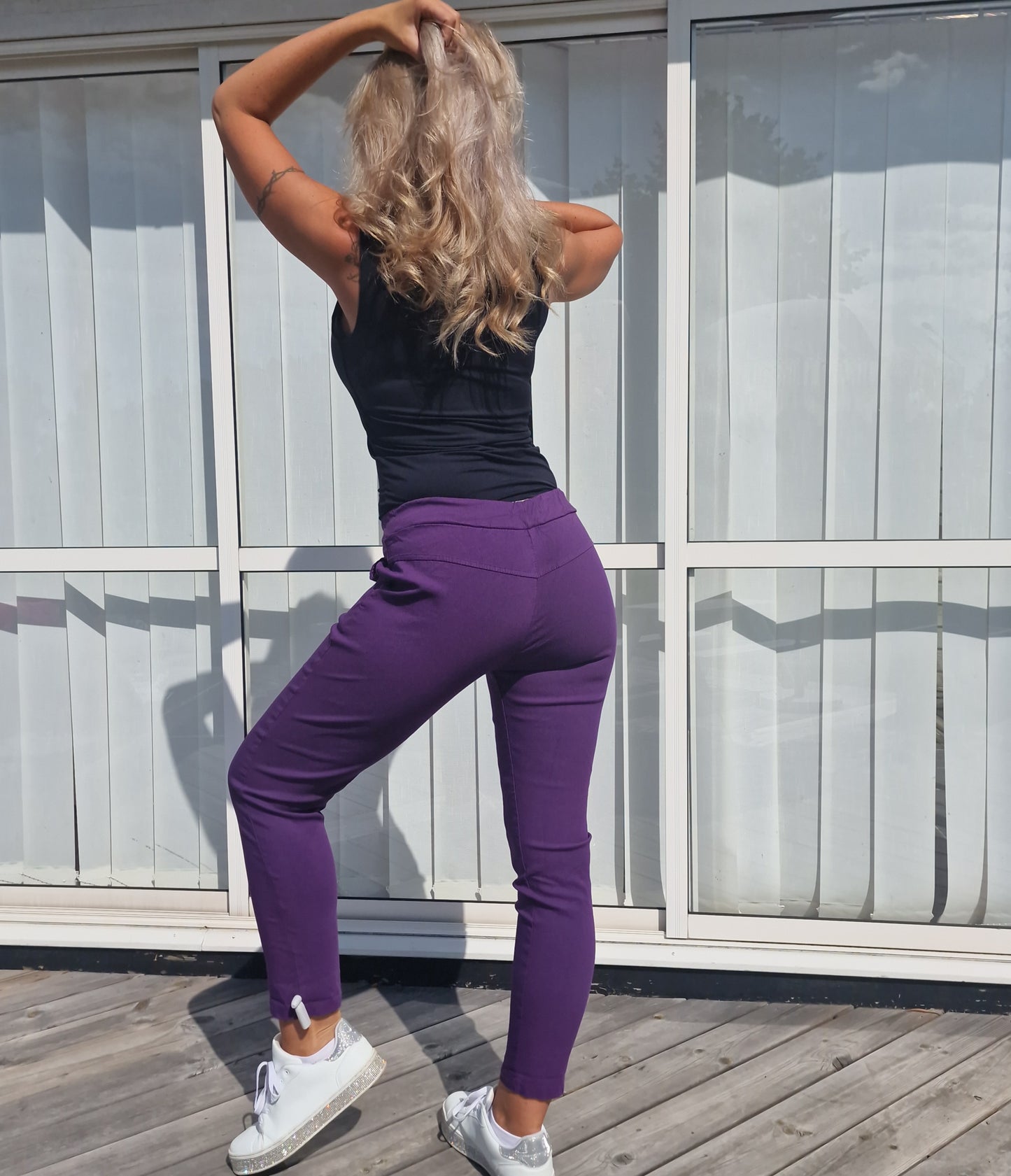 Pantalón milagro liso camel claro