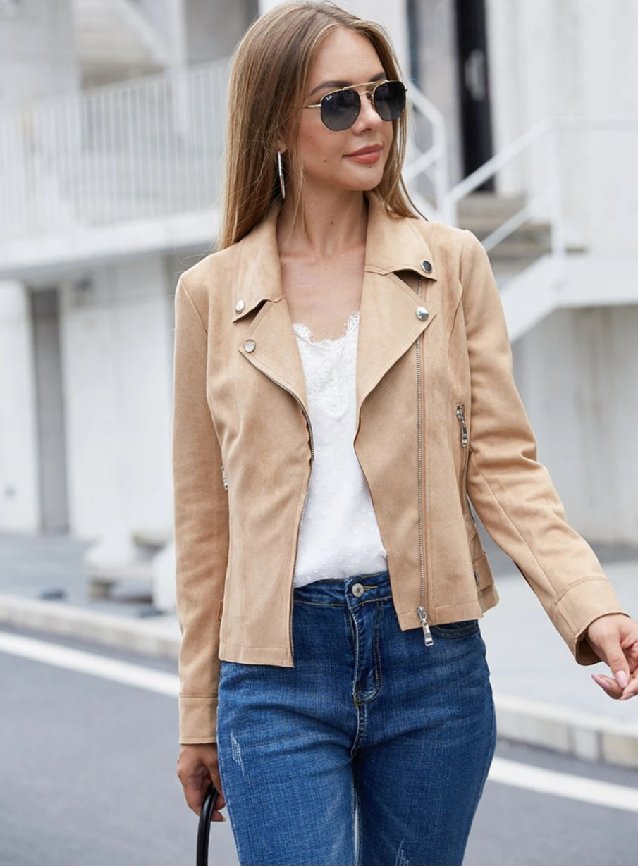 Perfecto mocka JACKET CAMEL
