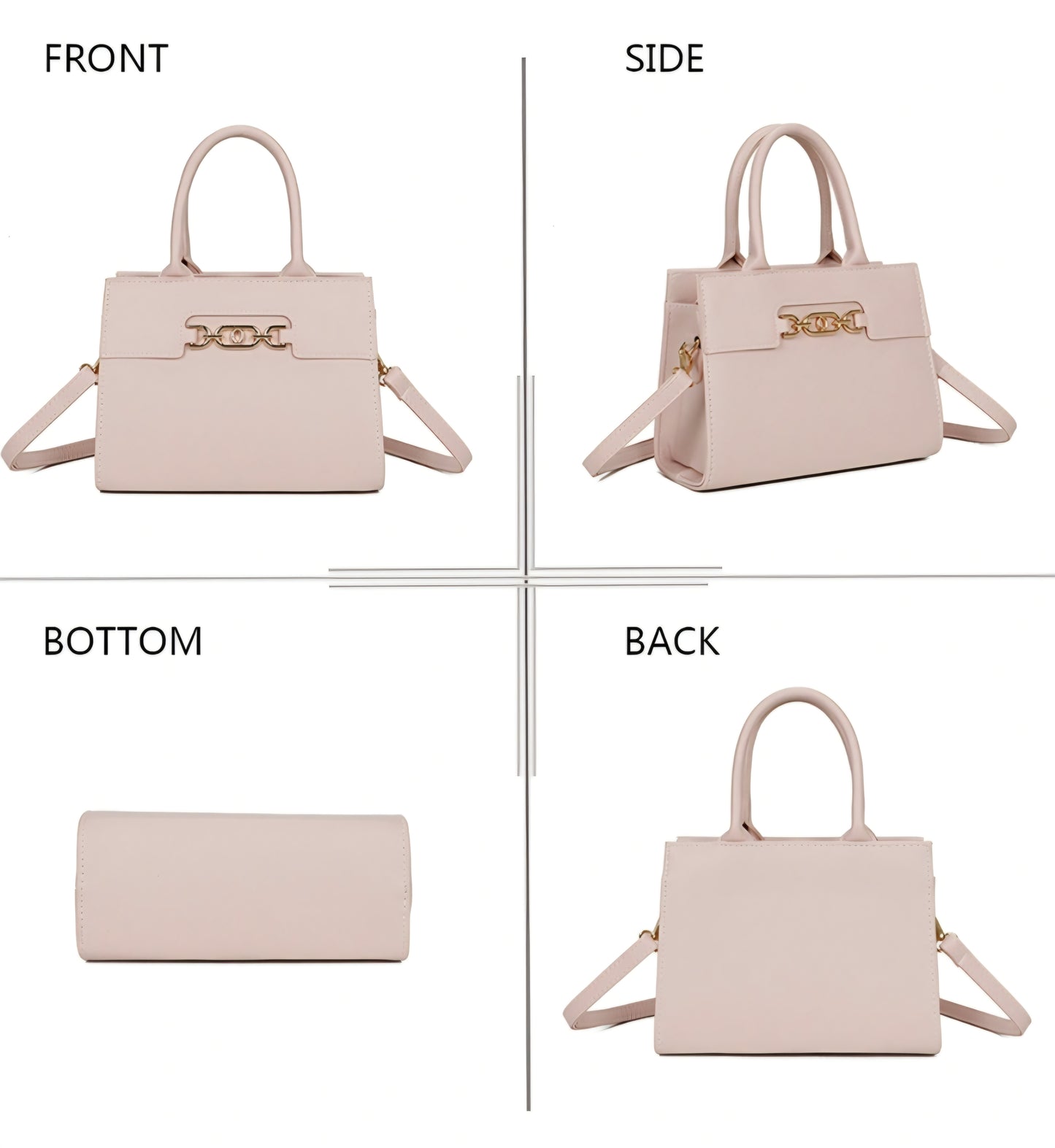 Handväska Spänne Rosa