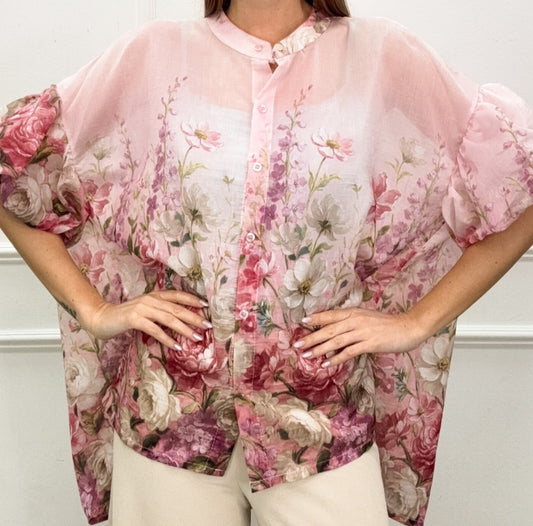 BLOMMIG CHIFFONBLUS Rosa