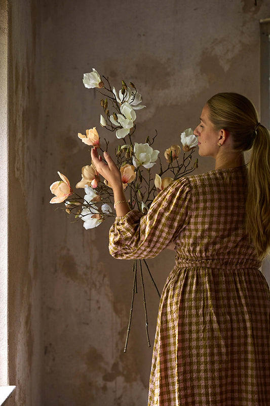 Konst Magnolia Vit 88 cm