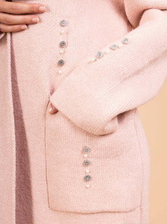 Cardigan Rosa Mysig