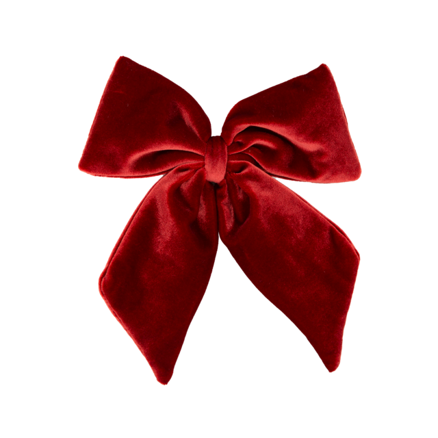 Rosett Röd sammet 15x20 cm