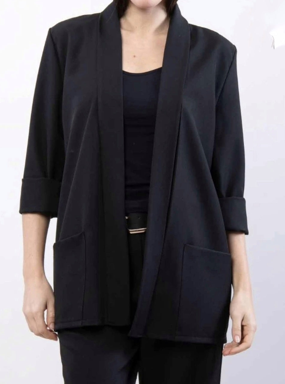 Stretchig blazer Svart