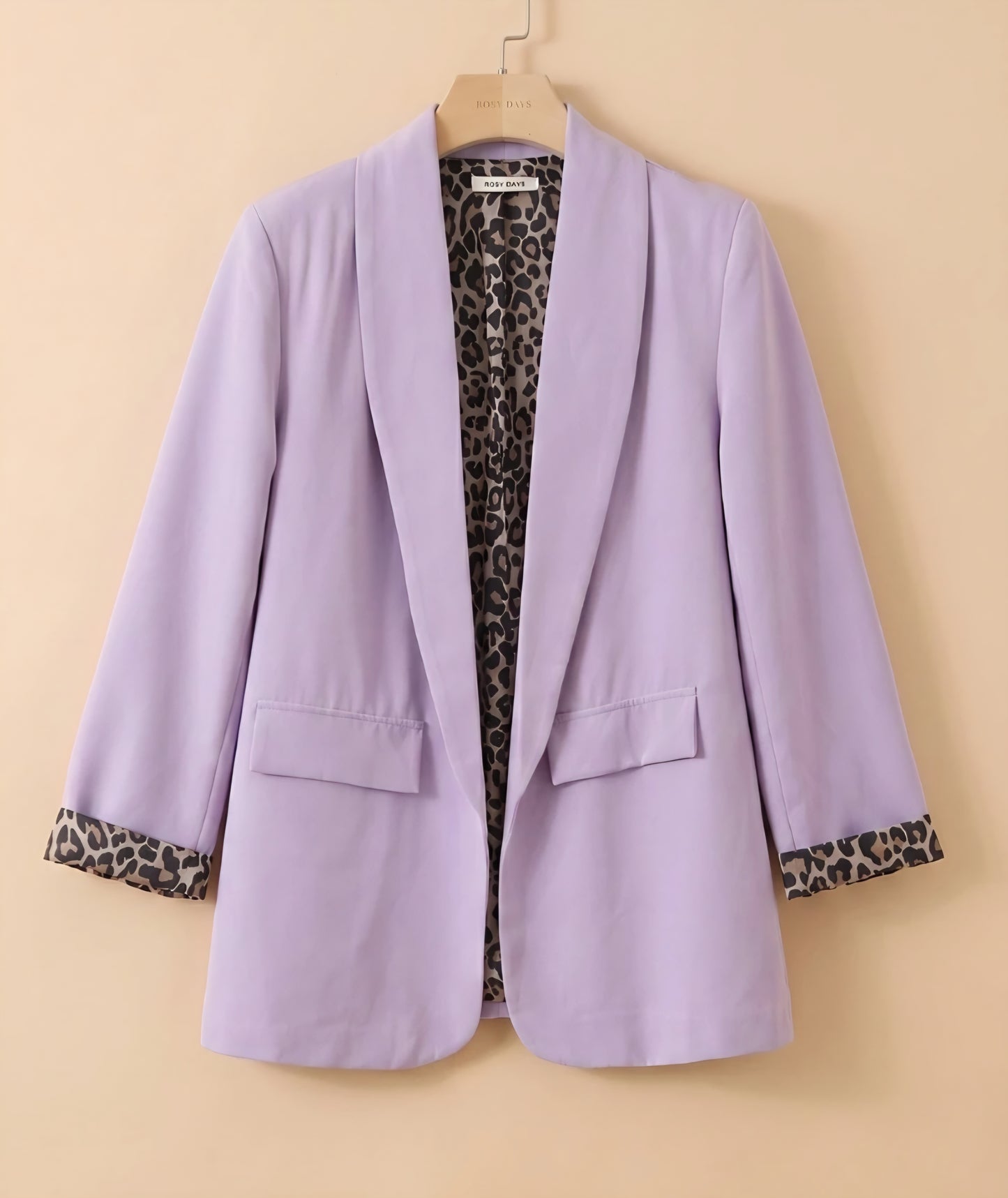 Blazer leopard lila