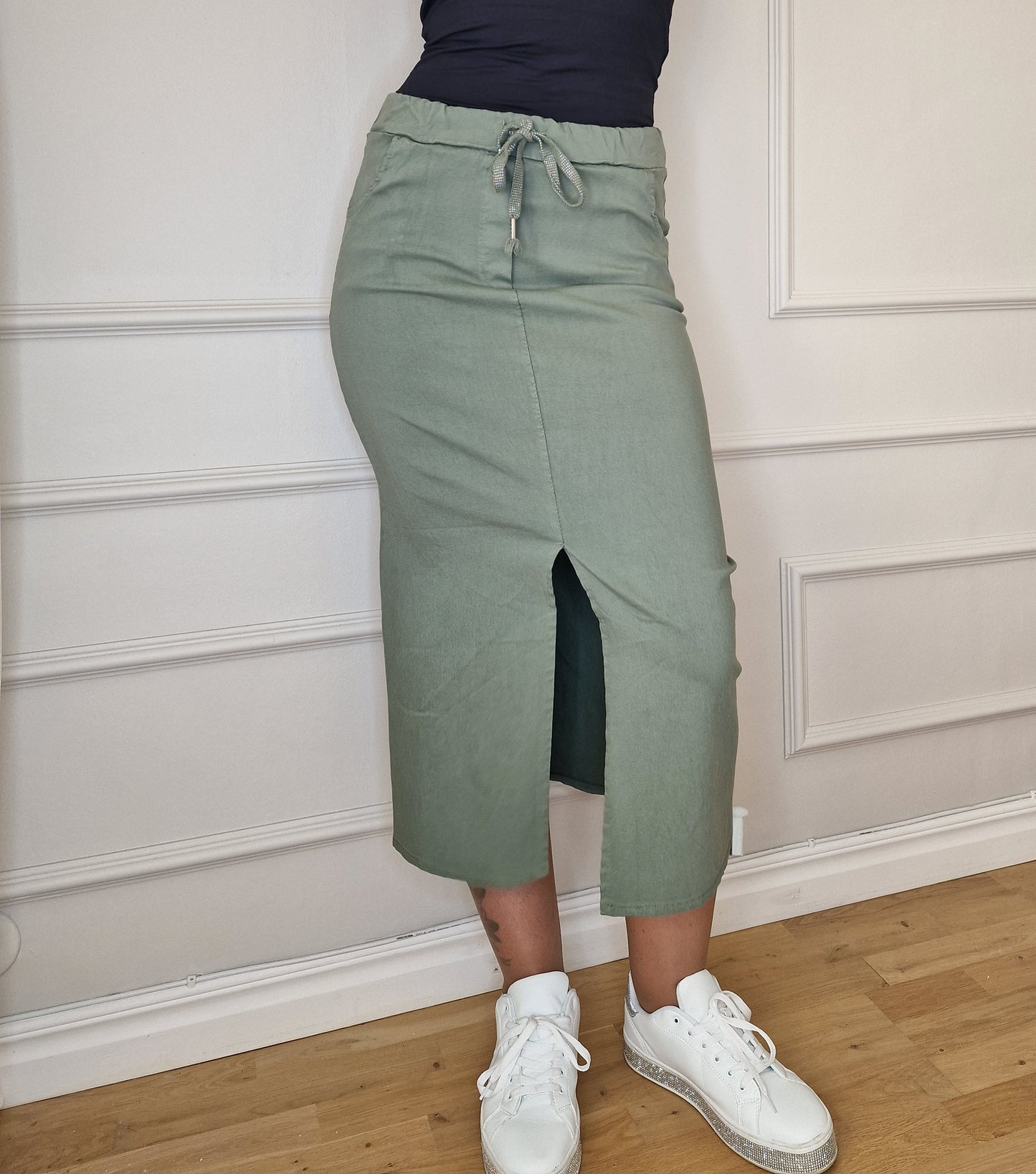 Miracle Skirt Long Khaki