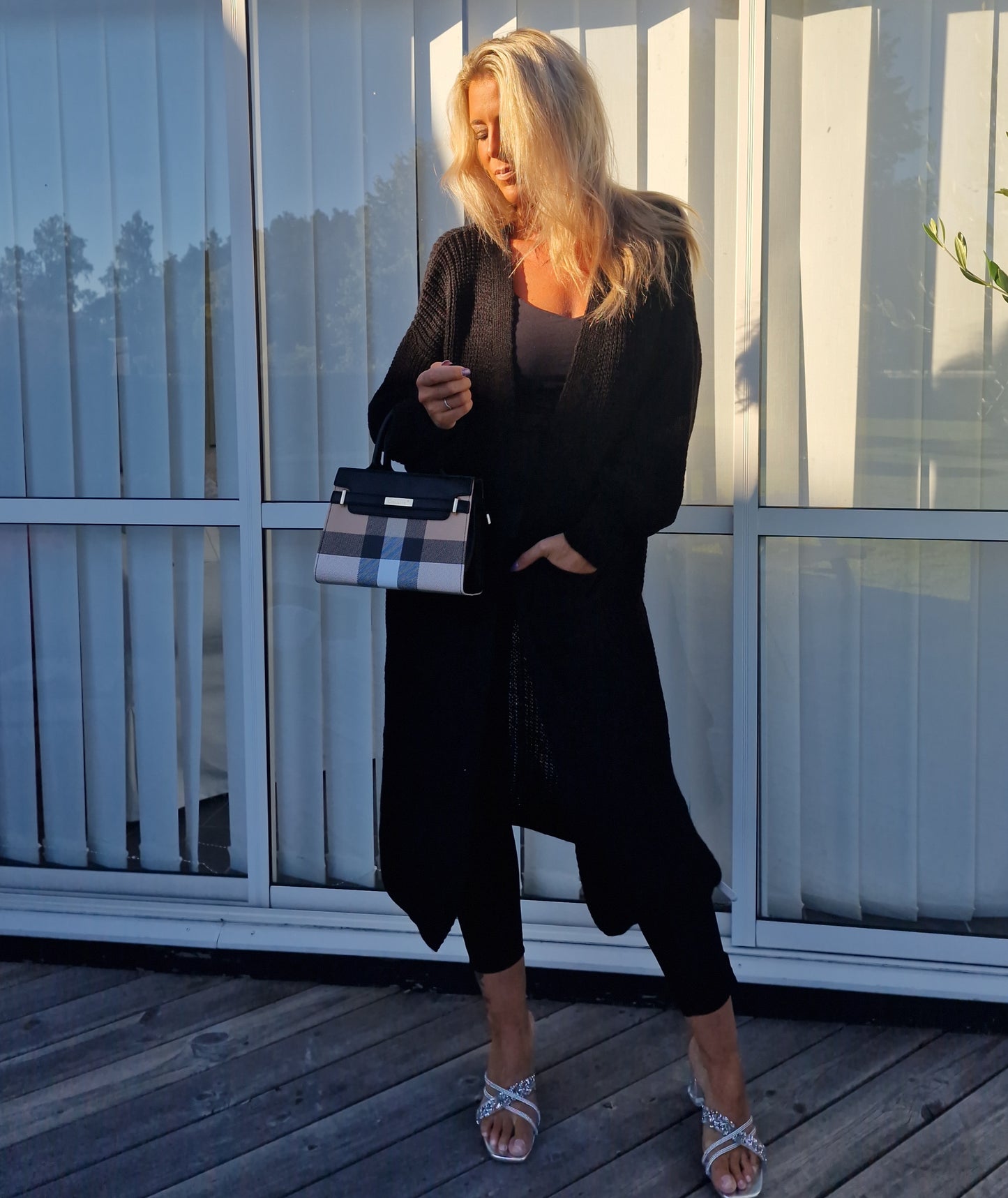 Cardigan lång Penny Svart