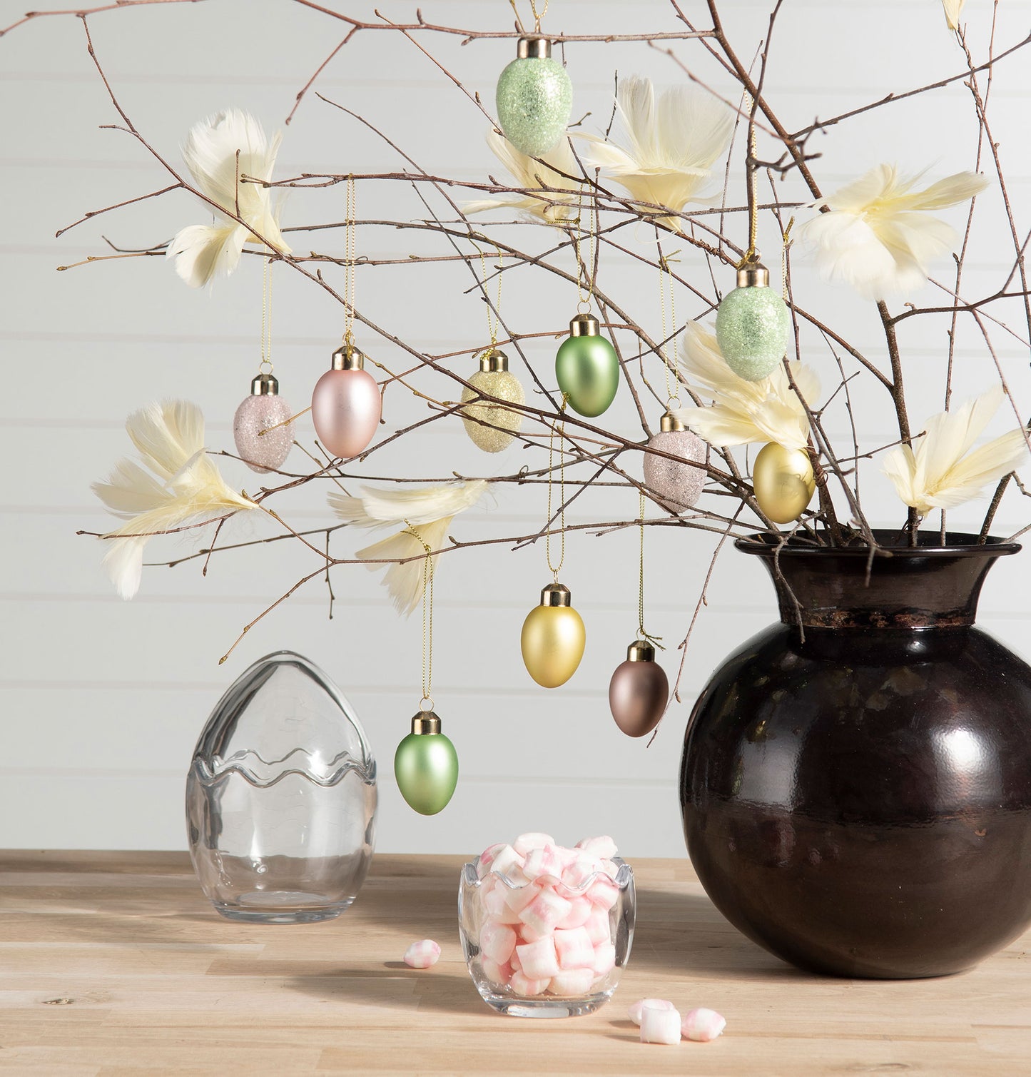 Fjäder Blom Ljusgul 12-pack